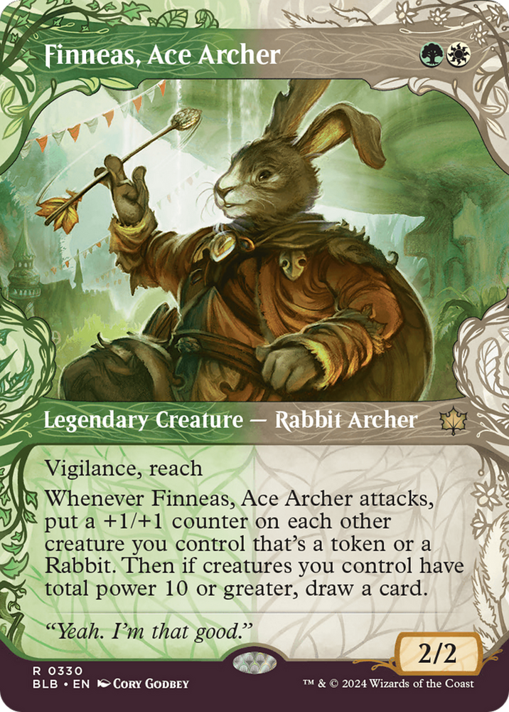 Finneas, Ace Archer (Showcase) [Bloomburrow] Magic: The Gathering
