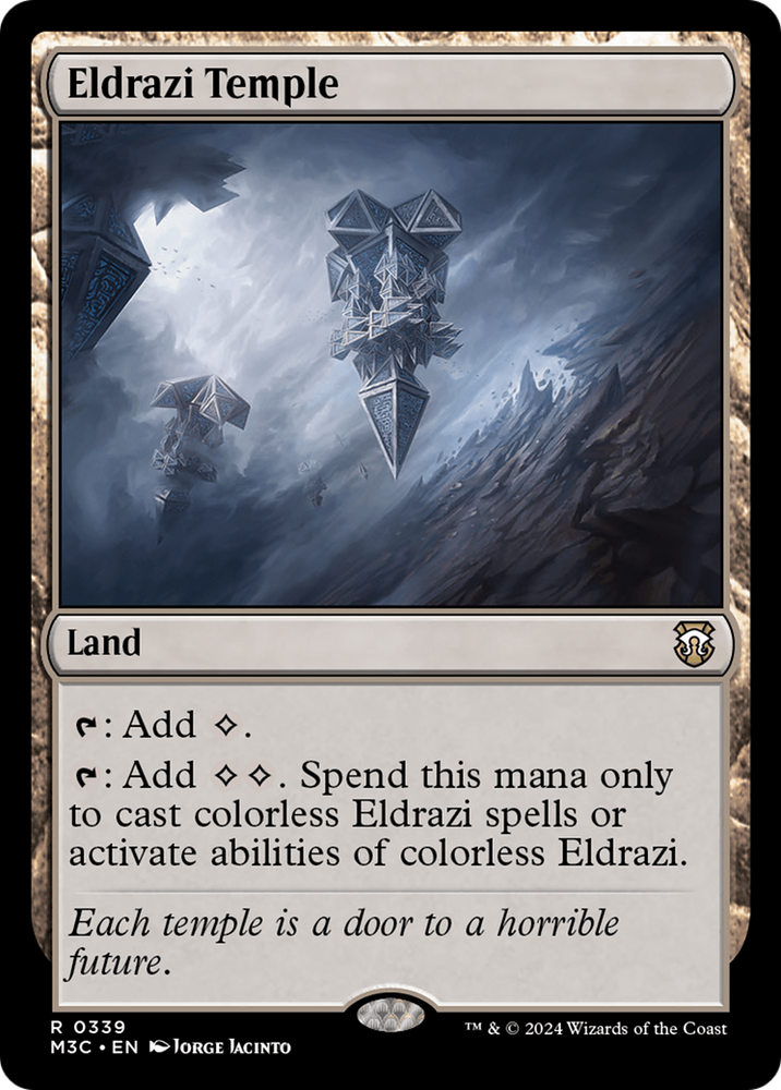 Eldrazi Temple (Ripple Foil) [Modern Horizons 3 Commander] Magic: The Gathering