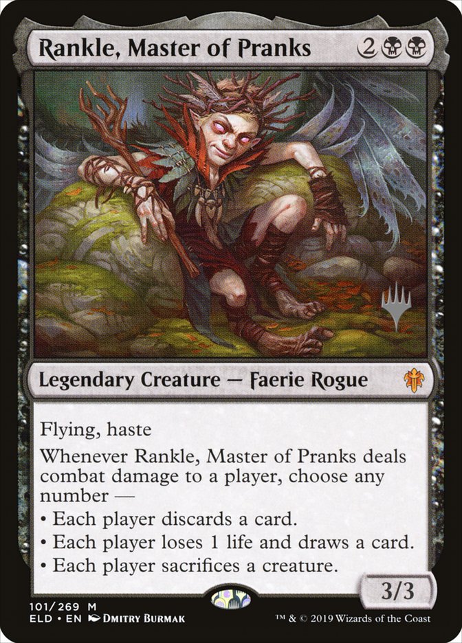 Rankle, Master of Pranks (Promo Pack) [Throne of Eldraine Promos] Magic: The Gathering