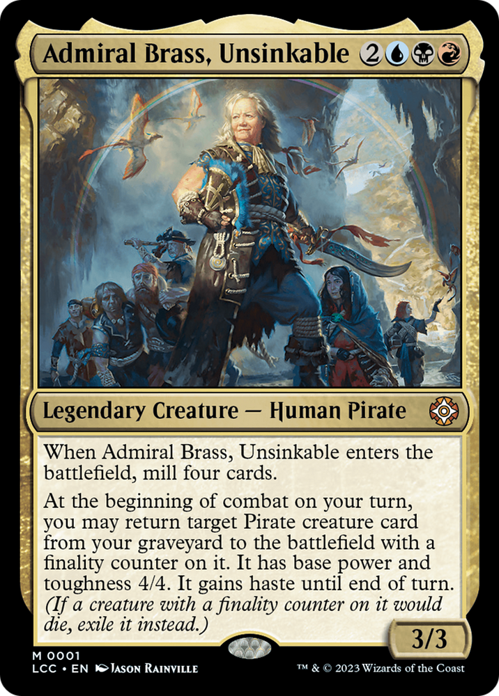Admiral Brass, Unsinkable [The Lost Caverns of Ixalan Commander] Magic: The Gathering