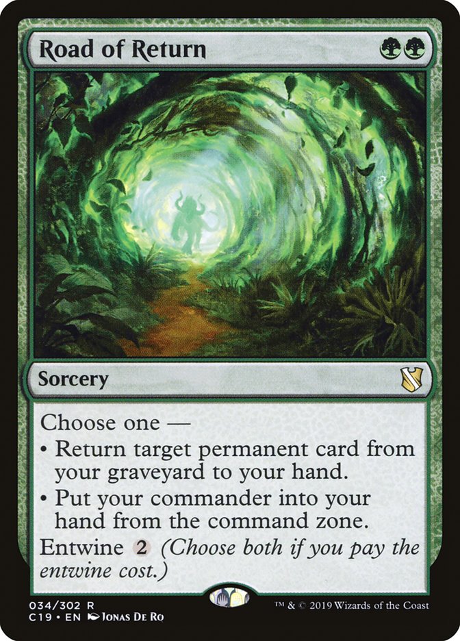 Road of Return [Commander 2019] Magic: The Gathering
