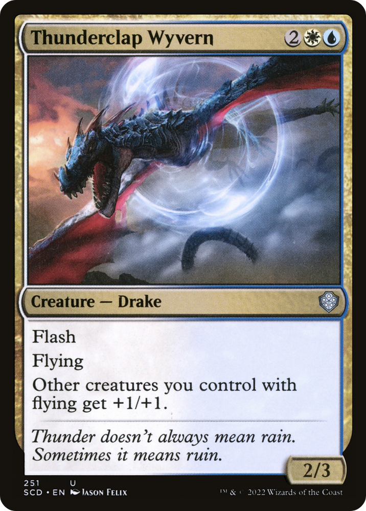 Thunderclap Wyvern [Starter Commander Decks] Magic: The Gathering