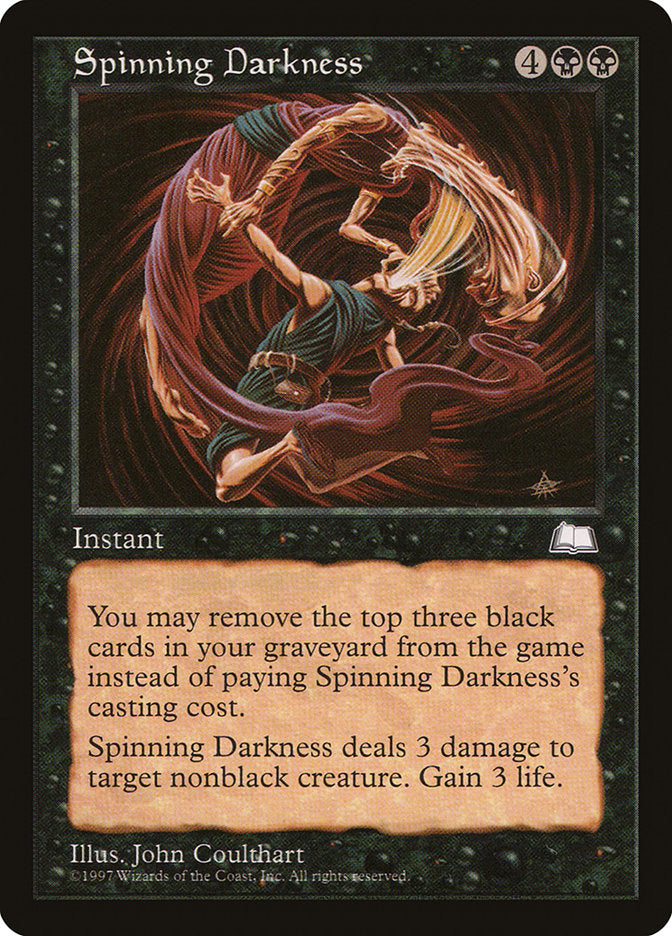 Spinning Darkness [Weatherlight] Magic: The Gathering