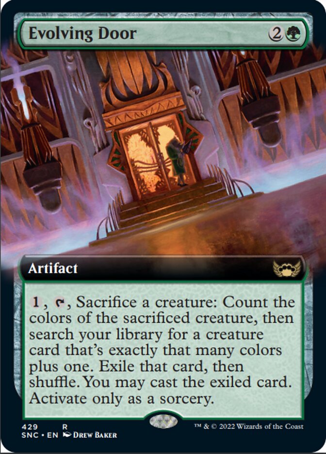 Evolving Door (Extended Art) [Streets of New Capenna] Magic: The Gathering