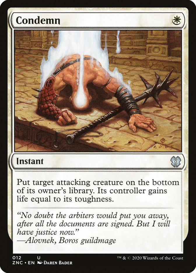 Condemn [Zendikar Rising Commander] Magic: The Gathering