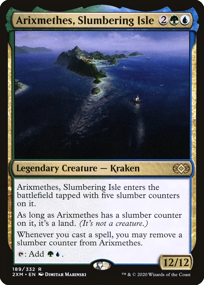 Arixmethes, Slumbering Isle [Double Masters] Magic: The Gathering