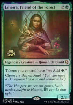 Jaheira, Friend of the Forest [Commander Legends: Battle for Baldur's Gate Prerelease Promos] Magic: The Gathering