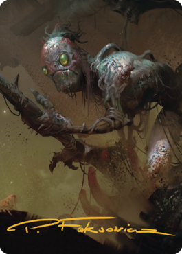 Mold Folk Art Card (Gold-Stamped Signature) [Commander Legends: Battle for Baldur's Gate Art Series] Magic: The Gathering