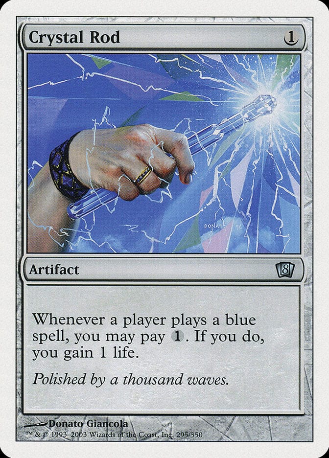 Crystal Rod [Eighth Edition] Magic: The Gathering