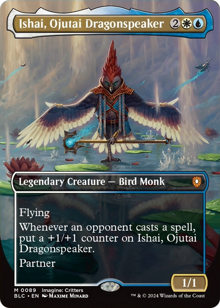Ishai, Ojutai Dragonspeaker (Borderless) [Bloomburrow Commander] Magic: The Gathering