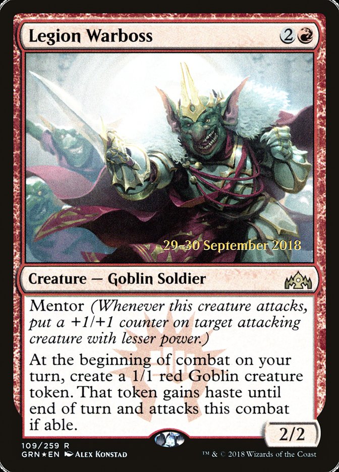 Legion Warboss [Guilds of Ravnica Prerelease Promos] Magic: The Gathering