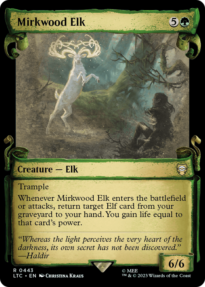 Mirkwood Elk [The Lord of the Rings: Tales of Middle-Earth Commander Showcase Scrolls] Magic: The Gathering