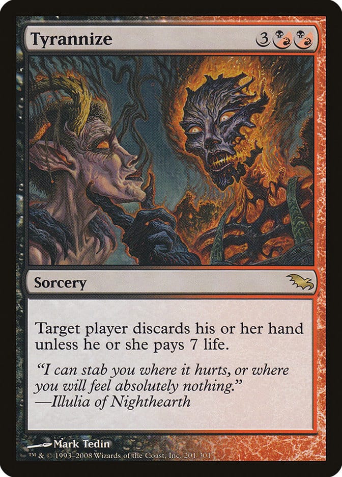 Tyrannize [Shadowmoor] Magic: The Gathering