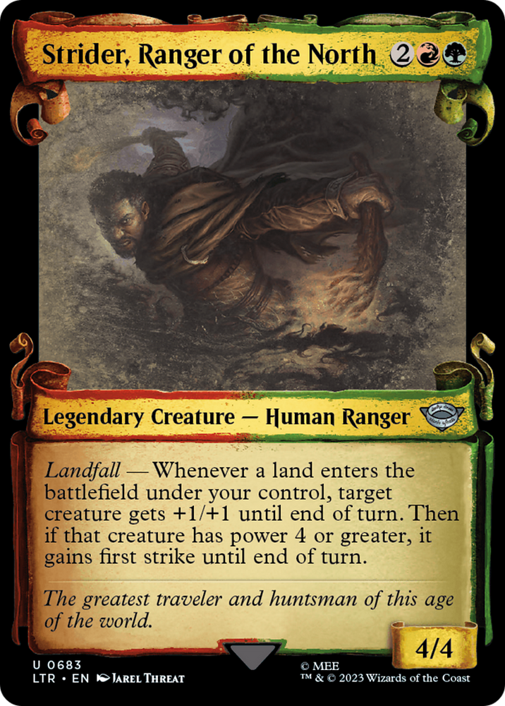 Strider, Ranger of the North [The Lord of the Rings: Tales of Middle-Earth Showcase Scrolls] Magic: The Gathering
