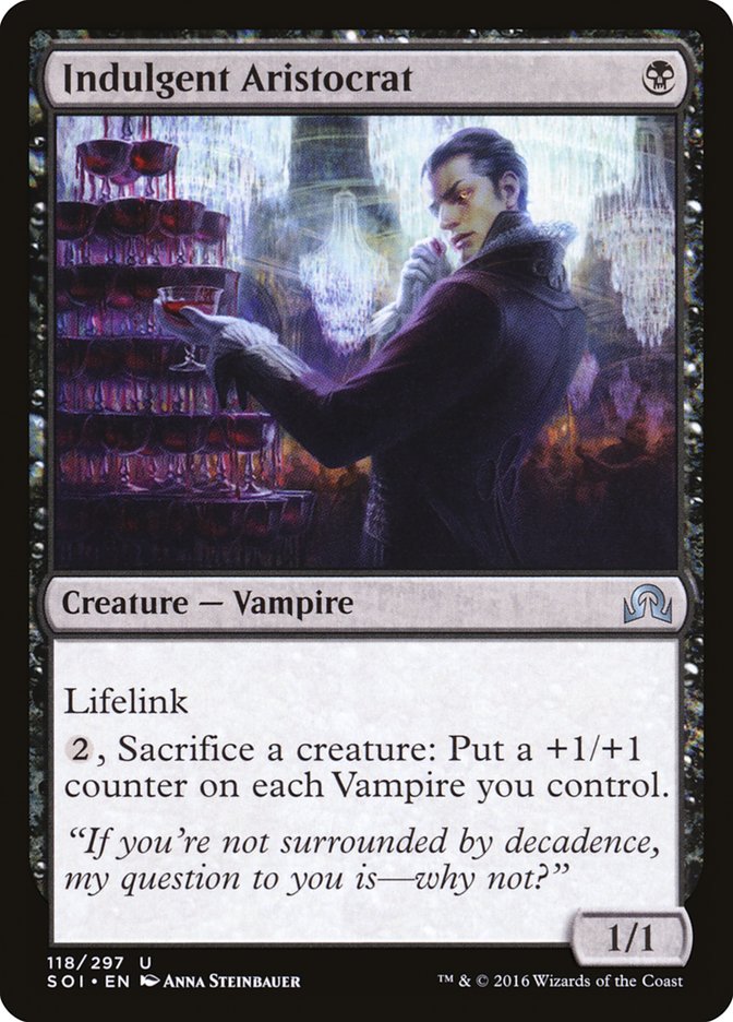 Indulgent Aristocrat [Shadows over Innistrad] Magic: The Gathering