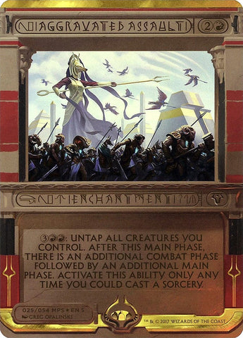 Aggravated Assault (Invocation) [Amonkhet Invocations] Magic: The Gathering