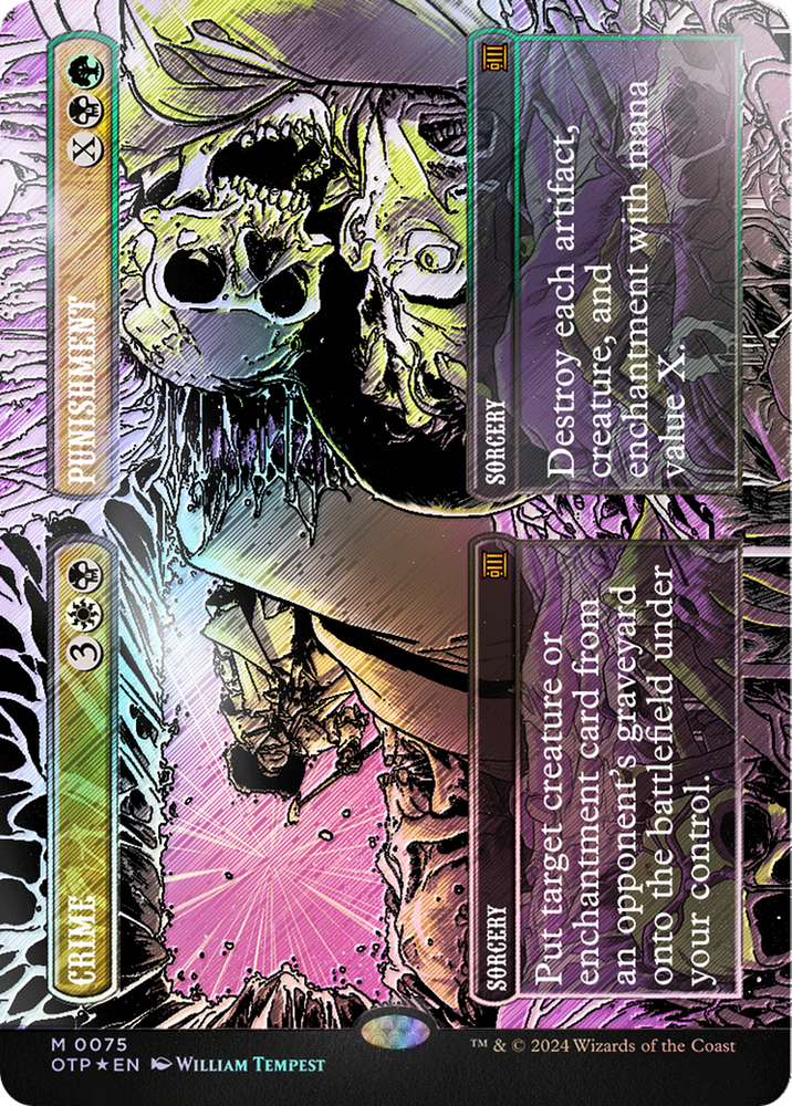 Crime // Punishment (Textured Foil) [Outlaws of Thunder Junction: Breaking News] Magic: The Gathering