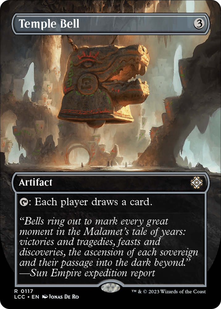 Temple Bell (Borderless) [The Lost Caverns of Ixalan Commander] Magic: The Gathering
