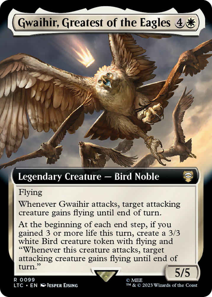 Gwaihir, Greatest of the Eagles (Extended Art) [The Lord of the Rings: Tales of Middle-Earth Commander] Magic: The Gathering