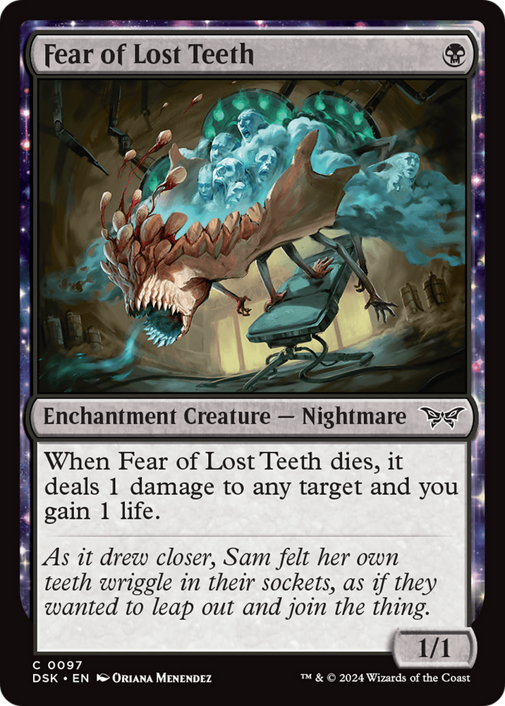 Fear of Lost Teeth [Duskmourn: House of Horror] Magic: The Gathering