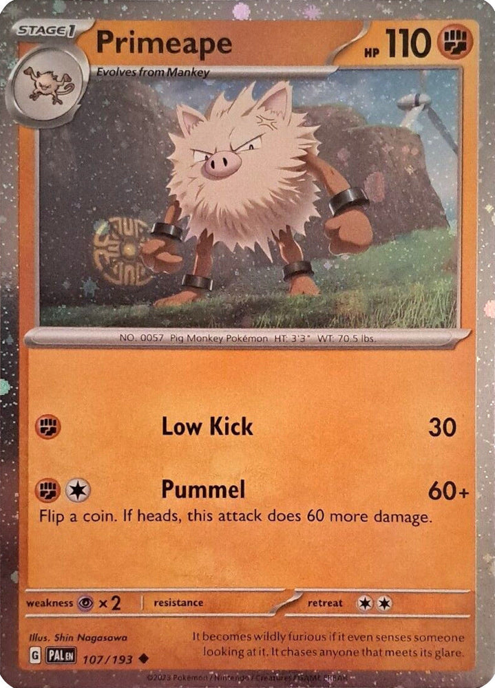 Primeape (107/193) (Cosmos Holo) [Scarlet & Violet: Paldea Evolved] Pokémon