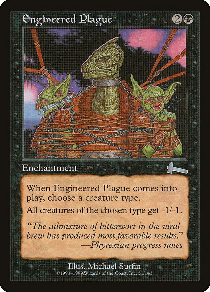 Engineered Plague [Urza's Legacy] Magic: The Gathering