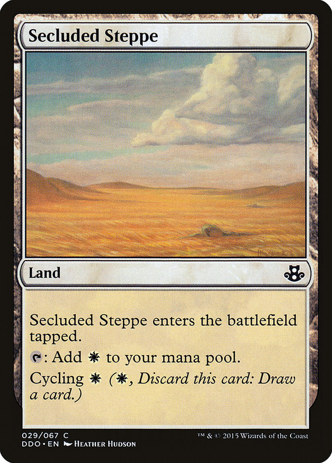 Secluded Steppe [Duel Decks: Elspeth vs. Kiora] Magic: The Gathering