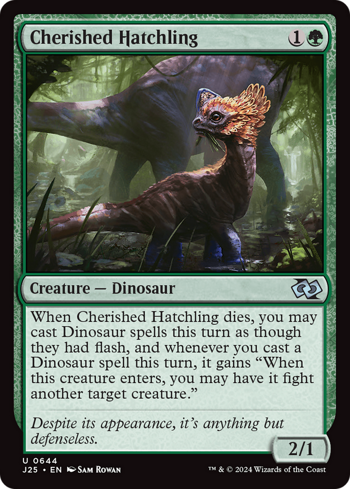 Cherished Hatchling [Foundations Jumpstart] Magic: The Gathering