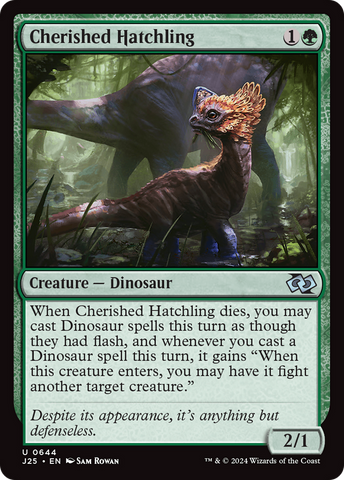 Cherished Hatchling [Foundations Jumpstart] Magic: The Gathering