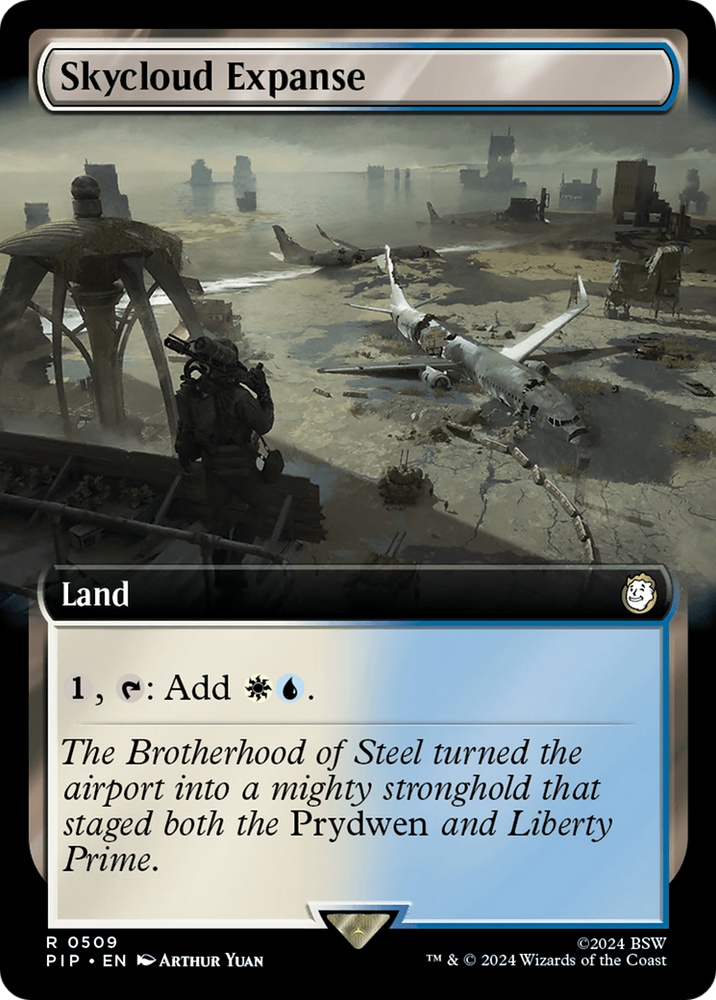 Skycloud Expanse (Extended Art) [Fallout] Magic: The Gathering