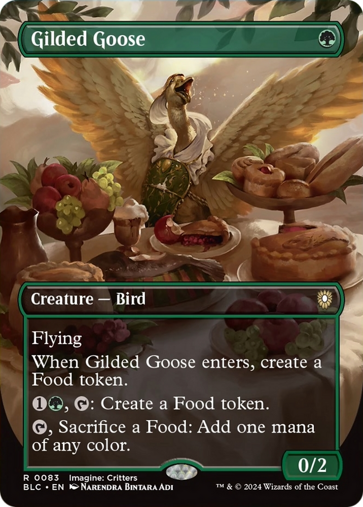 Gilded Goose (Borderless) [Bloomburrow Commander] Magic: The Gathering