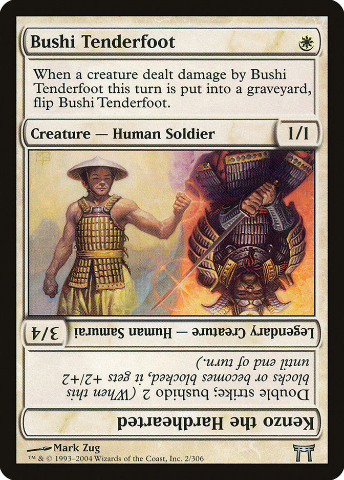 Bushi Tenderfoot // Kenzo the Hardhearted [Champions of Kamigawa] Magic: The Gathering