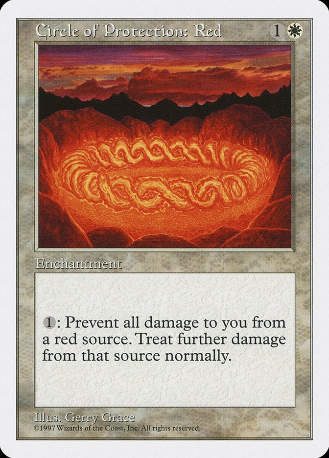 Circle of Protection: Red [Fifth Edition] Magic: The Gathering