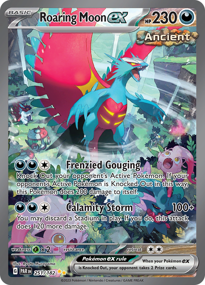 Roaring Moon ex (251/182) [Scarlet & Violet: Paradox Rift] Pokémon