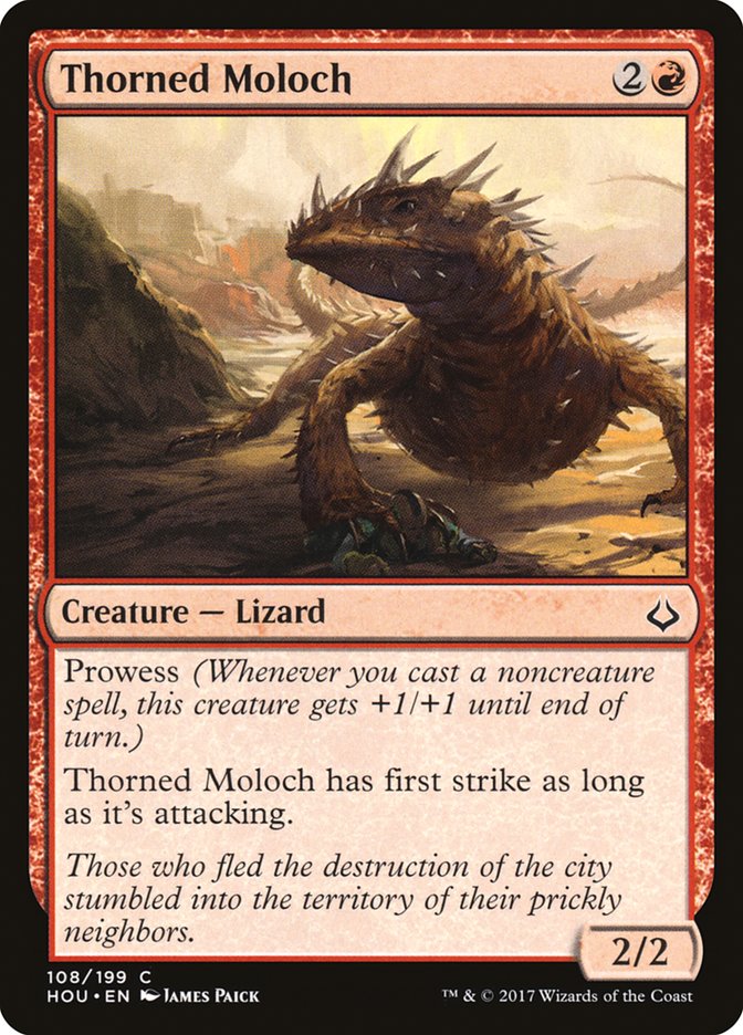 Thorned Moloch [Hour of Devastation] Magic: The Gathering