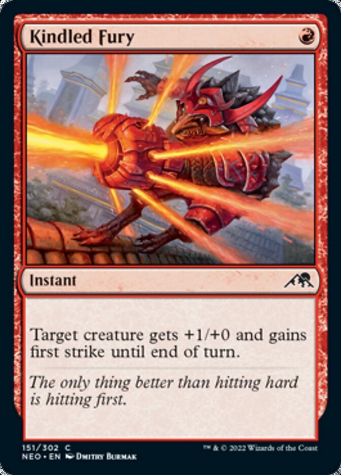 Kindled Fury [Kamigawa: Neon Dynasty] Magic: The Gathering