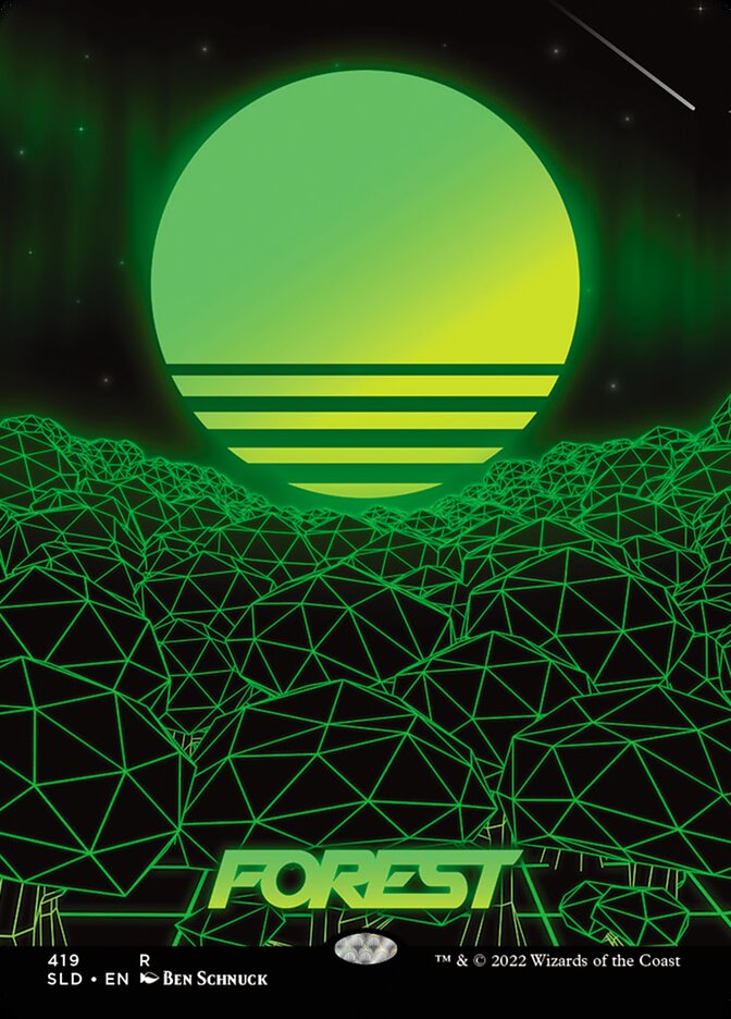 Forest (419) [Secret Lair Drop Series] Magic: The Gathering