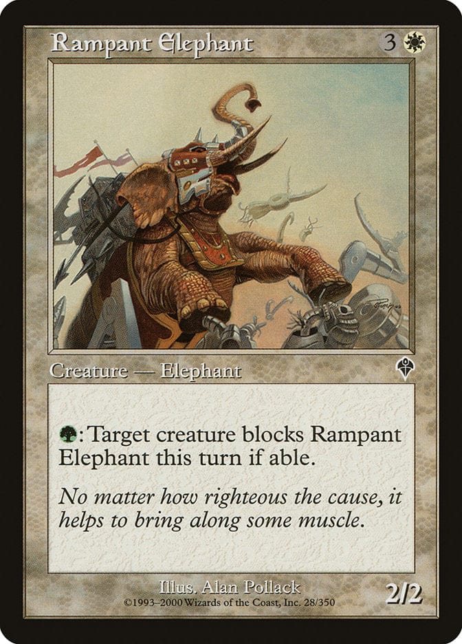 Rampant Elephant [Invasion] Magic: The Gathering