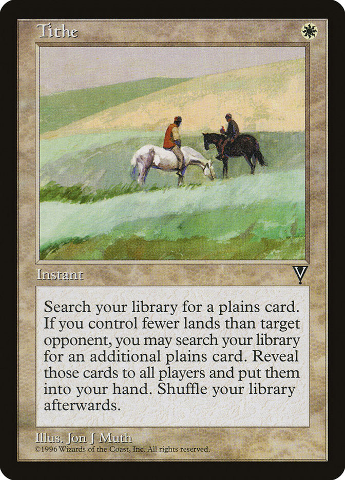 Tithe [Visions] Magic: The Gathering
