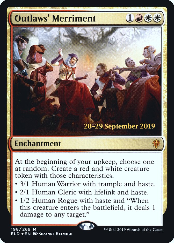 Outlaws' Merriment [Throne of Eldraine Prerelease Promos] Magic: The Gathering
