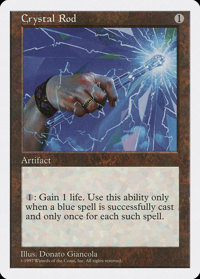 Crystal Rod [Fifth Edition] Magic: The Gathering