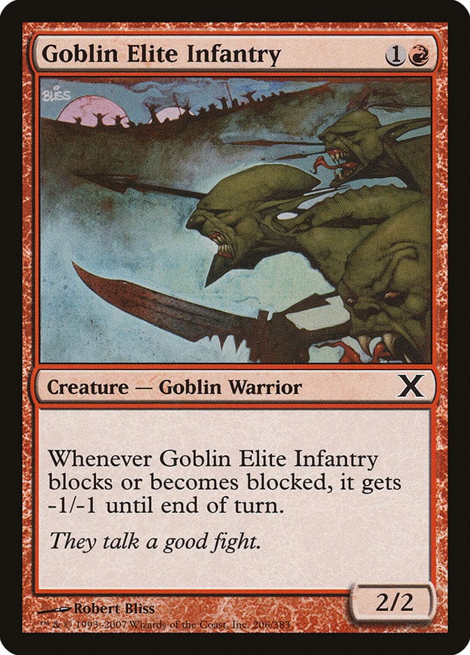 Goblin Elite Infantry [Tenth Edition] Magic: The Gathering