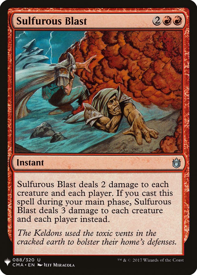 Sulfurous Blast [Mystery Booster] Magic: The Gathering