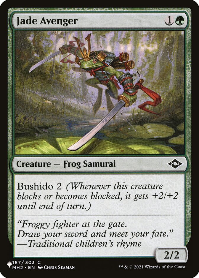 Jade Avenger [The List] Magic: The Gathering