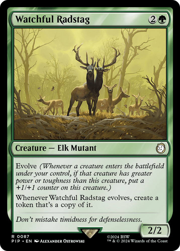 Watchful Radstag [Fallout] Magic: The Gathering