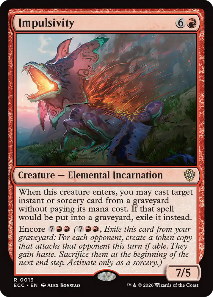Impulsivity [Lorwyn Eclipsed Commander] Magic: The Gathering