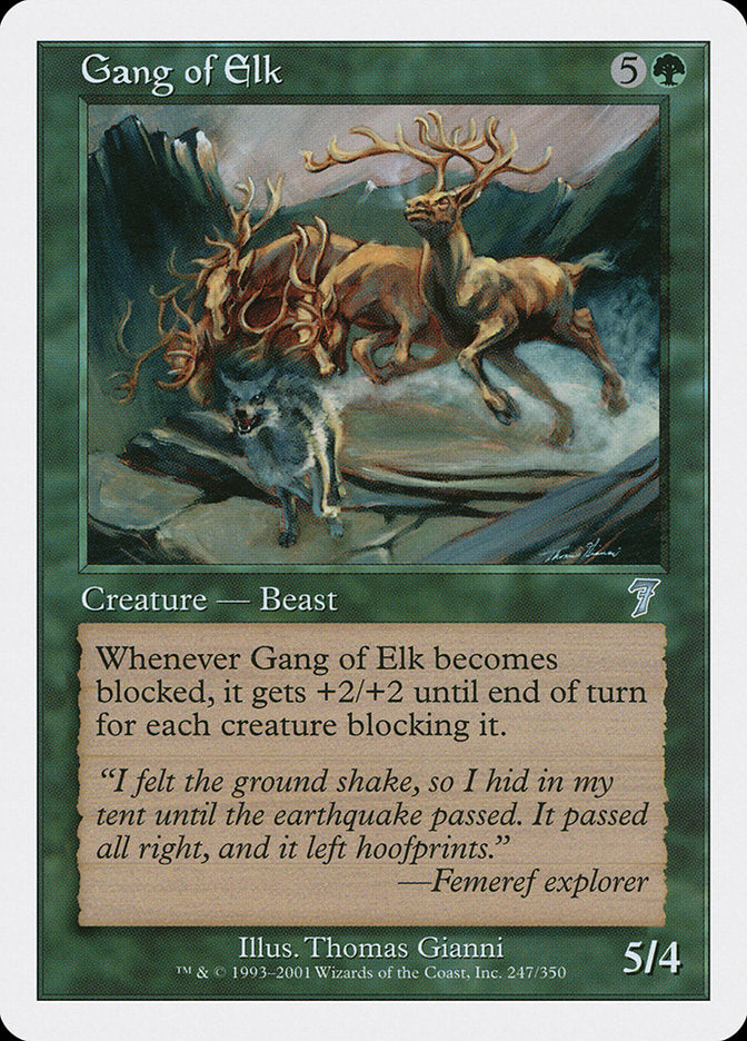 Gang of Elk [Seventh Edition] Magic: The Gathering