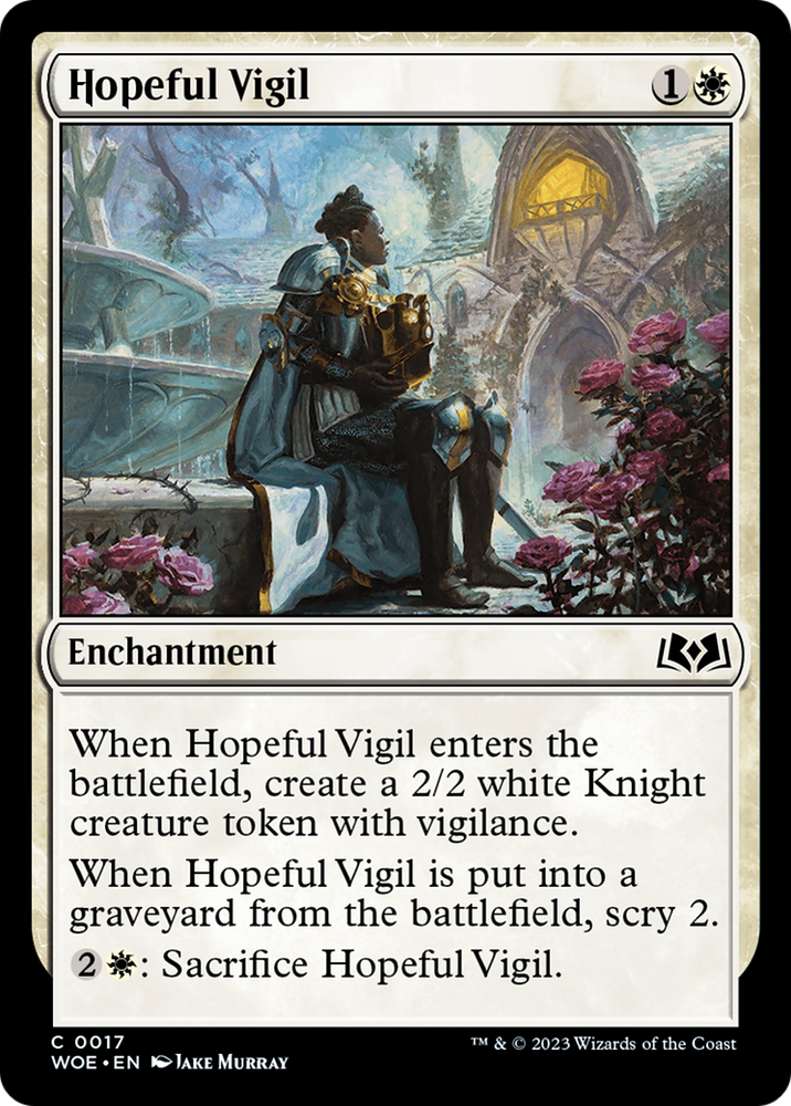 Hopeful Vigil [Wilds of Eldraine] Magic: The Gathering