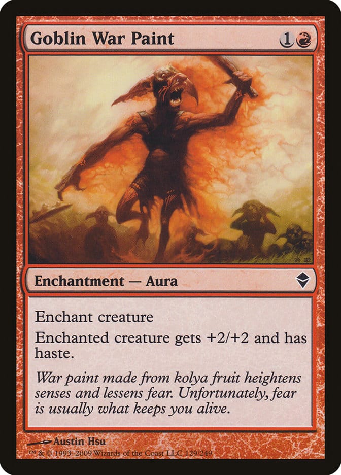 Goblin War Paint [Zendikar] Magic: The Gathering