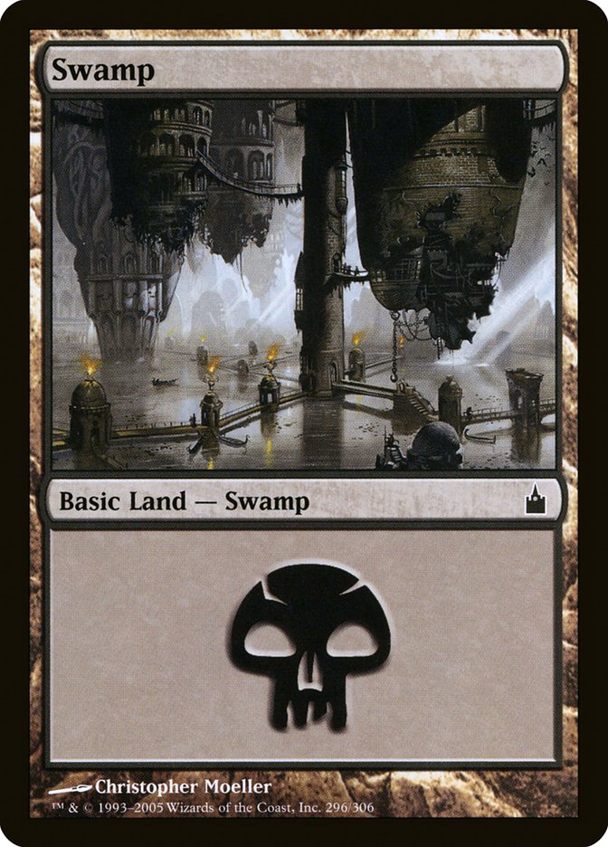 Swamp (296) [Ravnica: City of Guilds] Magic: The Gathering